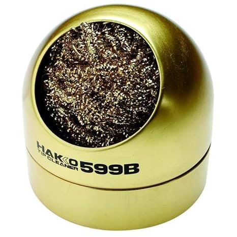 Hakko 599B-02 Solder Tip Cleaning Wire and Holder, 1 PACK