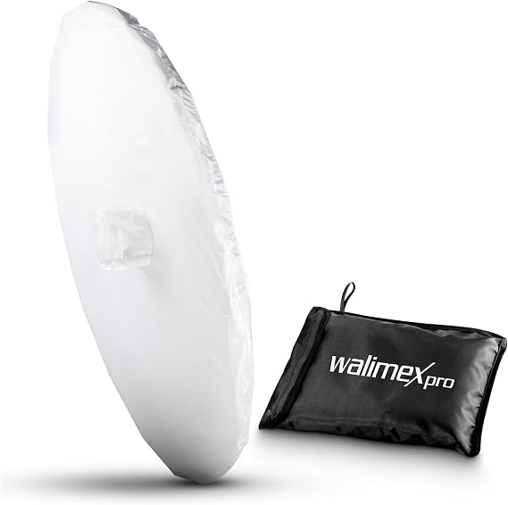 Walimex pro Reflective Umbrella Diffuser for Ø 180 cm White, Diffuser Cover for Softbox Effect, Light Modifier incl. Carry Bag Ideal for Portrait, Product and Still-Life Photography
