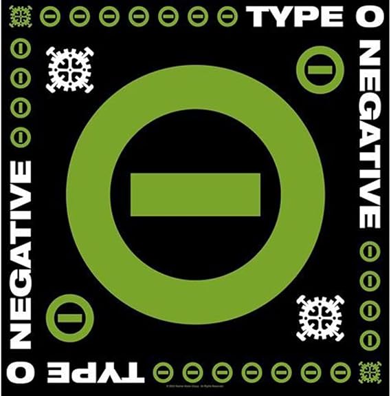 Type O Negative Negative Symbol Bandana Black