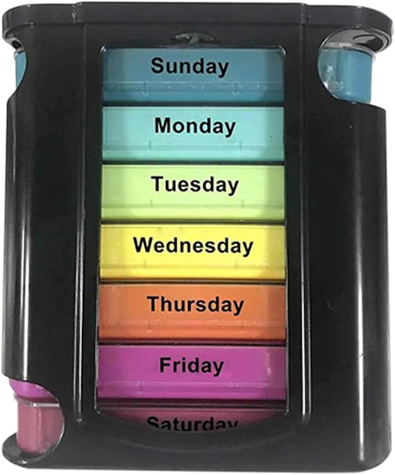 Weekly Pill Organizer | 7 Day Pill Organizer | Travel Pill Case Portable Medicine Box | Portable Pill Case | Medicine Pill Organizer For Supplements Outdoor Medicine, Travel, Home
