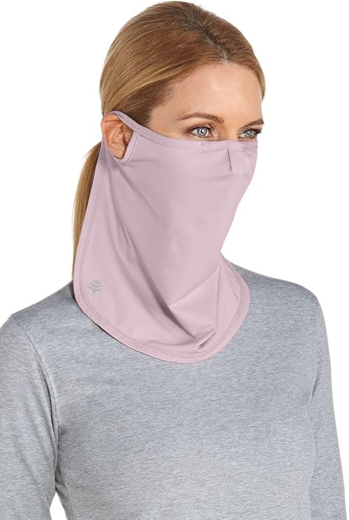 Coolibar UV Face Shield - UPF 50+ Sun Protection - Crestone in Dusty Mauve