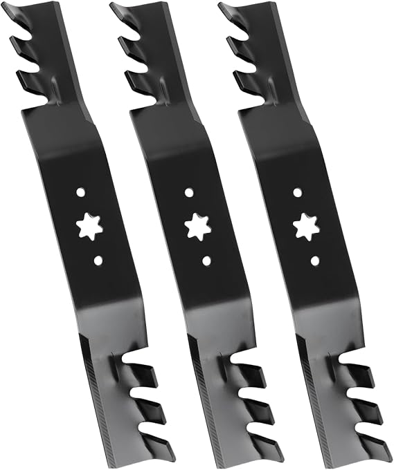 942-04053C Mulching Blades Compatible with 50'' Cub Cad et Deck, 942-04053X Mower Blades Fit for Cub Cad et, T roy Bilt, MTD RZT 50 LT LTX 1050, Replace for 742-04053 742-04053A Toro 112-0316,3 Pack
