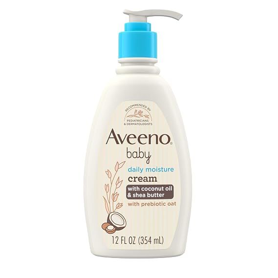 Aveeno Baby Daily Moisturizing Cream, Coconut Scent, 12 fl oz