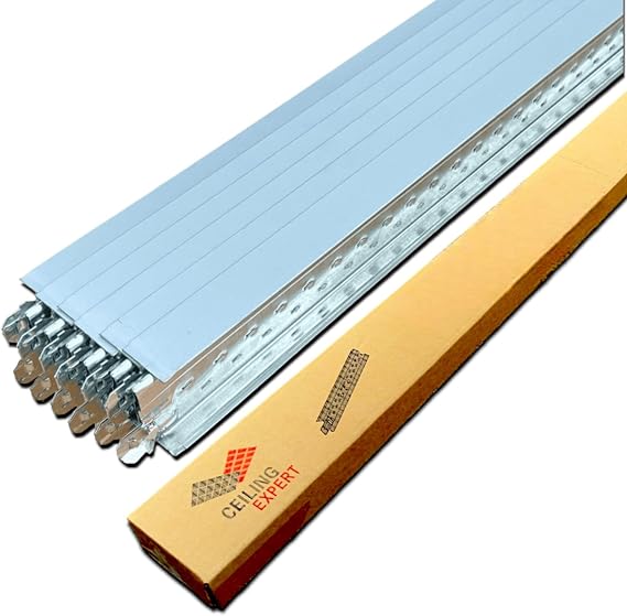 10x Suspended Ceiling Grid Component, Silver Cross Tee Section 600mm x 24mm T24 T600