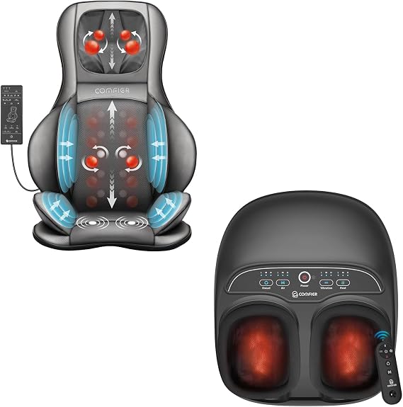 COMFIER Foot Massager Machine & Neck and Back Massager  