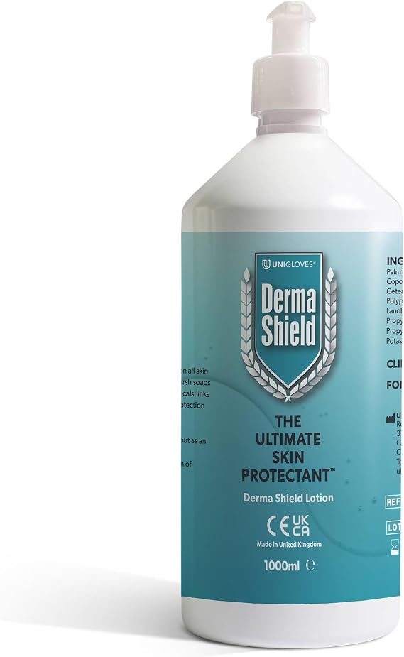 Barrier Cream 1000ml Lotion Waterproof Skin Protection | Clinically proven relief for contact dermatitis, dryness, suitable for hands, body, face
