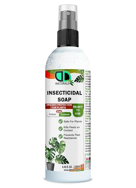 DD Teck 100% Natural Insecticidal Soap â Insecticidal Soap for Plants, Organic & Biodegradable Formula, Kills Aphids, Mites & Thrips, Eco-Friendly & Non-Toxic (250ml Spray) 