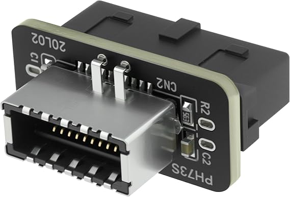 USB 3.0 Front Panel Adapter | 19Pin USB 3.0 to 3.1 Type C/Type E Header Converter, 20 to 19Pin Expansion Card for Motherboard Front Panel Upgrade