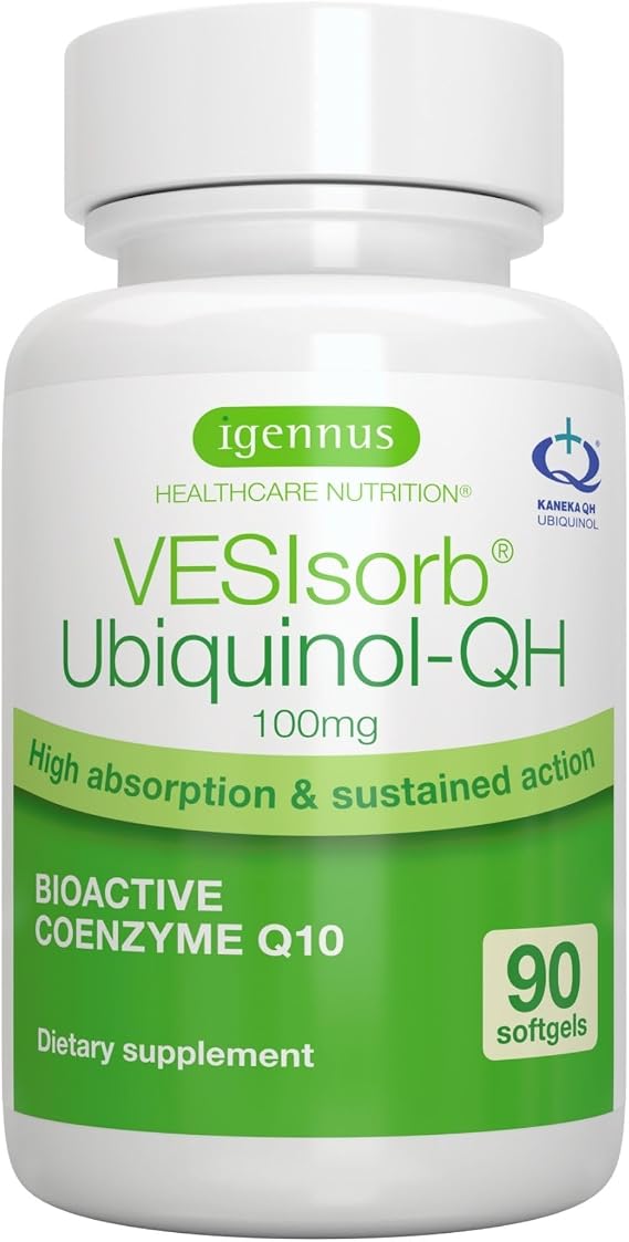 Igennus Advanced VESIsorb Ubiquinol 100mg, High Absorption, 90 Softgels