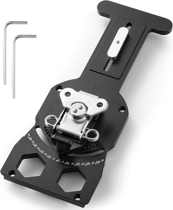 Adjustable Angle Track Saw Square, Guide Rail Square Compatible with Festool and Makita,45to 45 Upgrade Guide Rail Ruler with More Angle Selections