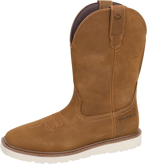 Wolverine Bronc Wedge Pull-on Work Wellington