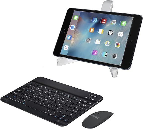 Microcase Asus ZenPad 3S 10 Z500KL 9.7 inch Bluetooth Klavye (TR Sticker)+Mouse+Tablet Standı AL2765
