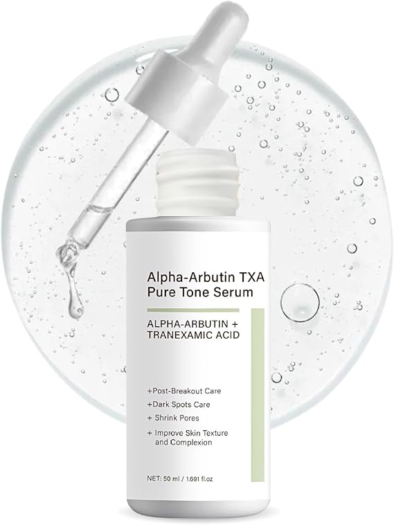TXA Alpha Arbutin Serum with Tranexamic Acid-Alpha-Arbutin Discoloration Serum,Anti-pigmentation Serums for Dark Spots,Remove Blemishes,Acne Marks&Tanning,Korean Skincare,50ml