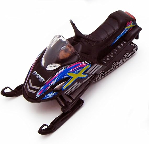 KiNSMART Snowmobile Die Cast Metal Model Toy (Black)