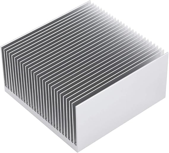 Large Aluminum Heat Sink 2.71"x2.71"x1.41"/ 69x69x36mm Heatsink High Power Cooling Plate 27 Fin Radiator GPU Cooler IC Module PC Computer Led PCB Charger Electronics Amplifier