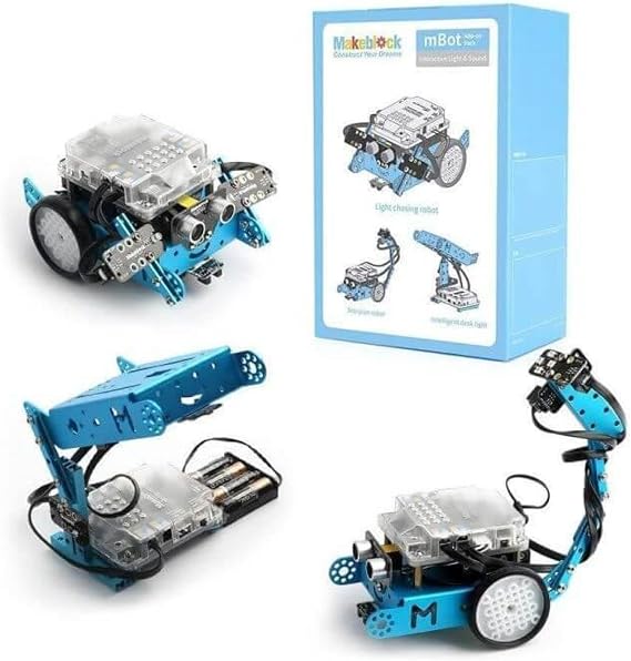 Makeblock Interactive Light & Sound 3-in-1 Add-on Pack for mBot | 3+ Shapes Expansion Kit for mBot Robot, Interactive Light & Sound, Educational STEM Building Toy Gifts (mBot Not Included)