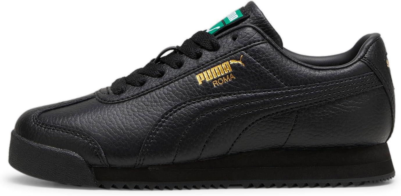 Puma Unisex-Child, Roma, Puma Black, Big Kid 5.5