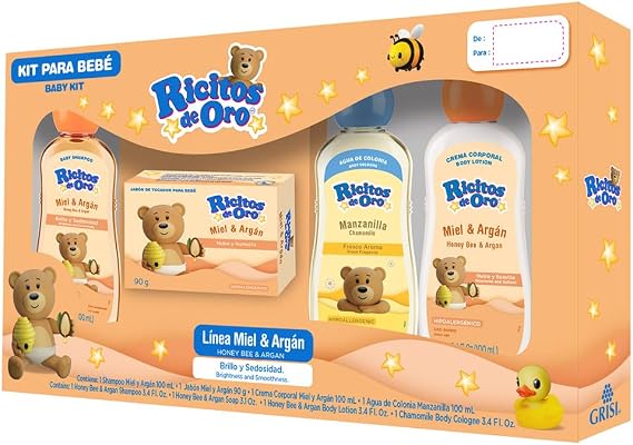 Ricitos de Oro Travel Kit, 4 Pieces