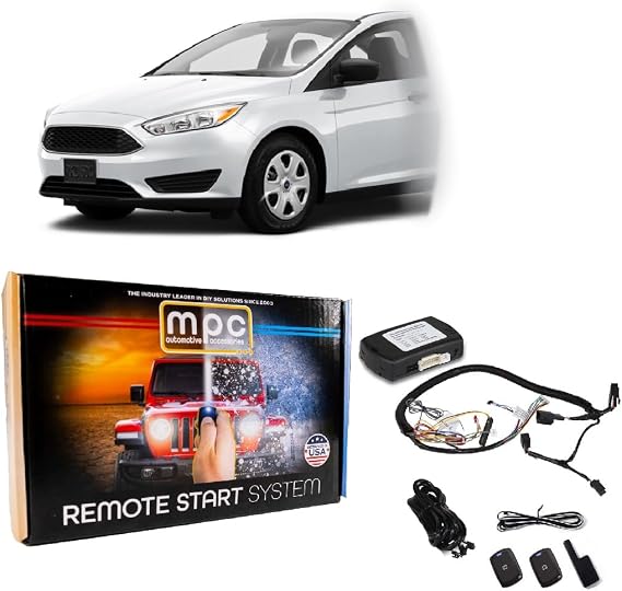 MPC Factory Remote Activated Remote Start Kit Compatible with 2012-2015 Ford Focus - Plug & Play - Firmware Preloaded