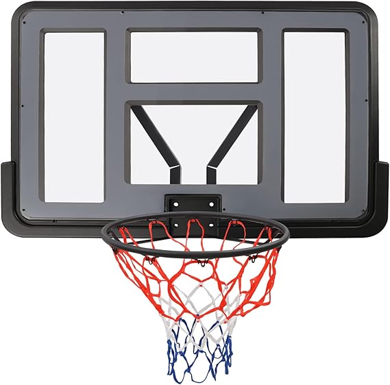 Portable Basketball Hoop, 5.6-7 Ft Height-Adjustable Basketball Hoop, Backboard and Rim Combo Kit, Basketball Goals Indoor Outdoor Play, Basketball Hoop for Teenager Adults, Kids