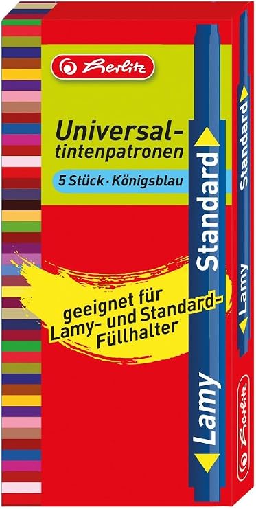 Herlitz 10435378 Universalpatrone 5 Piece in Folding Box