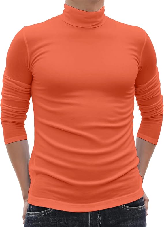 Lightweight Turtleneck Long Sleeve Turtle Neck Compression Shirt