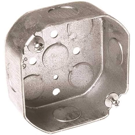 Hubbell Wiring 125 Hubbell Octagon Box 4 in Four 1/2 in Knockouts 1-1/2 in Deep - 662149,