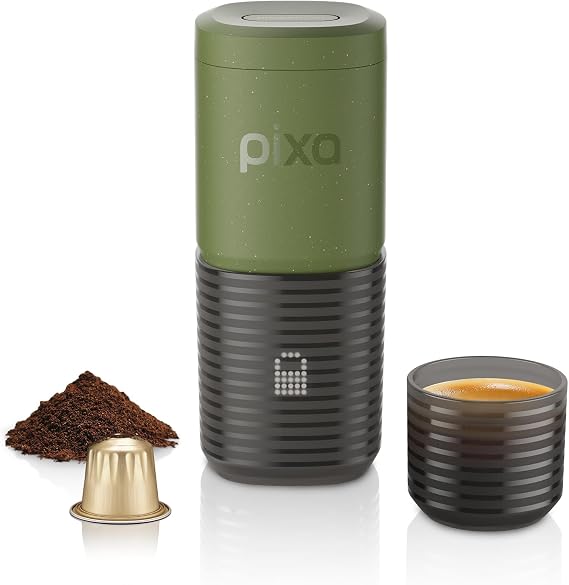 WACACO Coffee Machine Electric & Portable, With 4 Coffee Types & Fast Heat-Up, 3 * 3000mAh Battery Up to 5 Espresso, 20 Bar Portable