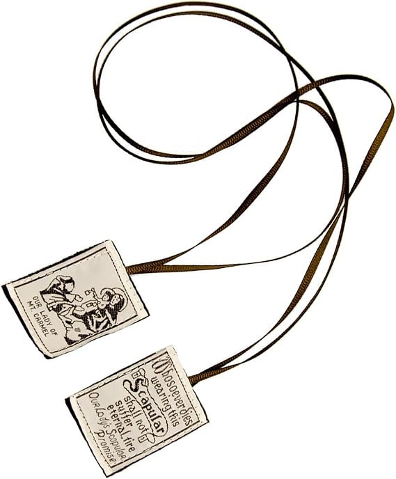 Brown Scapular Embroidered Scapular Our Lady Of Mount Catholic Scapular For First Holy Communion And Confirmation