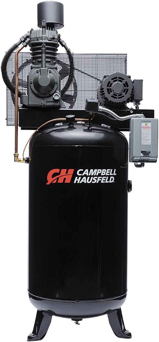 Campbell Hausfeld 80 Gallon 2Stage Vertical Air Compressor, 7.5 HP, 175 PSI, 230V