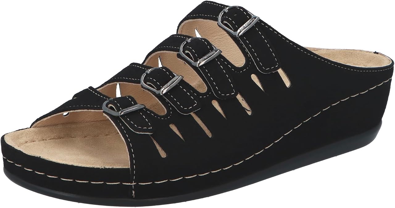 Berkemann Women's Berkina Micronubuk Mules Medium Footbed: Not Removable