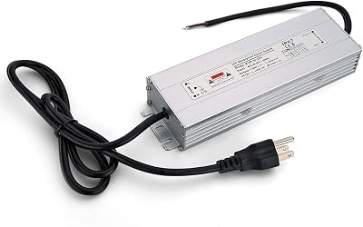 12v LED Driver 150W IP67 Power Supply LED Transformer 110V AC to 12V, 12v Transformer for LED Lights with 3-Prong Plug, for LED Light and Outdoor Use