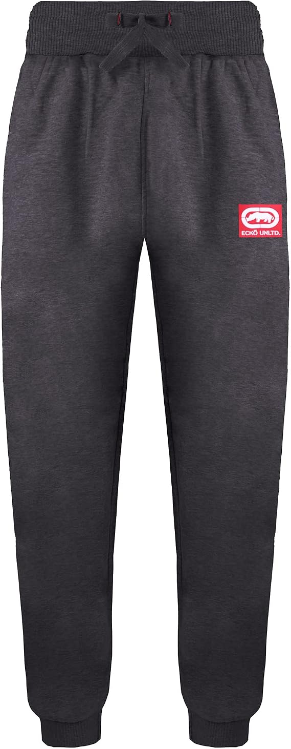 Ecko Unltd. Dark Grey Canam Mens Joggers Track Pants EFM04738 Charcoal Marl