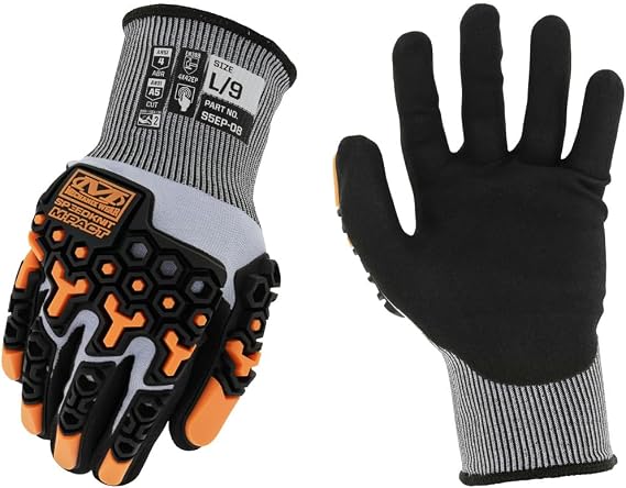 Mechanix Wear SpeedKnit M-Pact S5EP08 Work Gloves Black Small