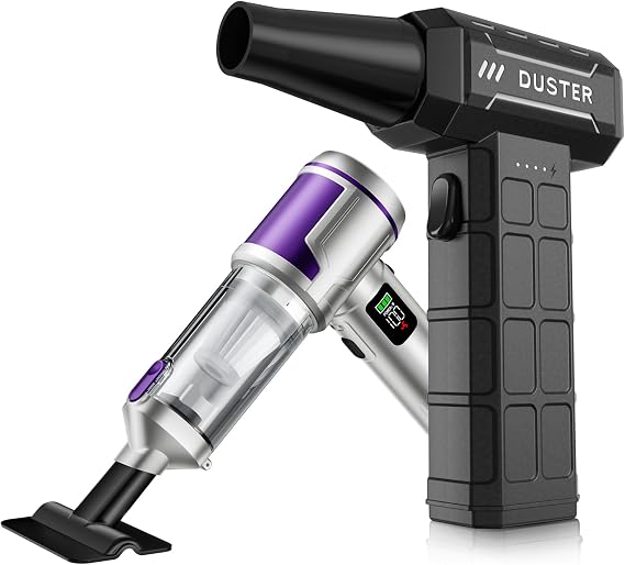 Car Vacuum Portable Cordless, Hand held Vacuum Cleaner & 22000 Pa High-Power Suction Vacuum for Home Car Cleaning (Black)