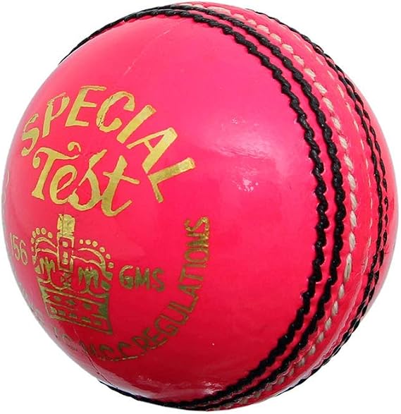 KD Cricket Pink Test Cricket Ball Mens Club Cricket Leather Ball Test Practise Ball