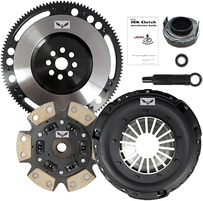 JDK STAGE 3 MIBA CLUTCH KIT  CHROME MOLY FLYWHEEL compatible with 1990-1991 ACURA INTEGRA 1.8L S1 Y1 CABLE TRANNY