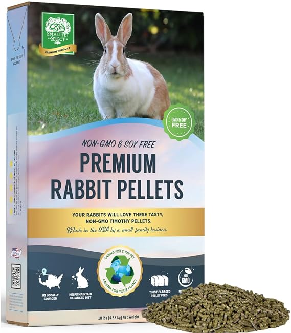 Small Pet Select Premium Rabbit Pellet Food, Non-GMO, Soy Free, 10 lb