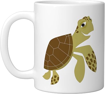 Disney and Pixars Finding Nemo Crush the Turtle Ceramic Mug, White