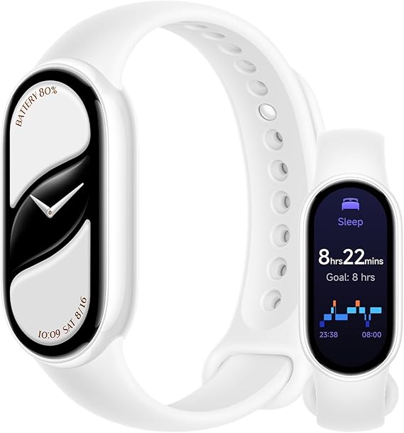 Xiaomi Mi Smart Band 10(2025) - Ceramic Edition - 1.72" AMOLED Display | 21 Days Battery Life | Touchscreen, Multi-Sport Tracker, Activity Tracker, Heart Rate Monitor | BT5.4 - Pearl White