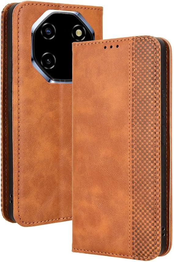 Shell for Blackview Shark 6 Wallet Case [6.88 inch],Slim Leather Wallet Case with Card Slots Brown