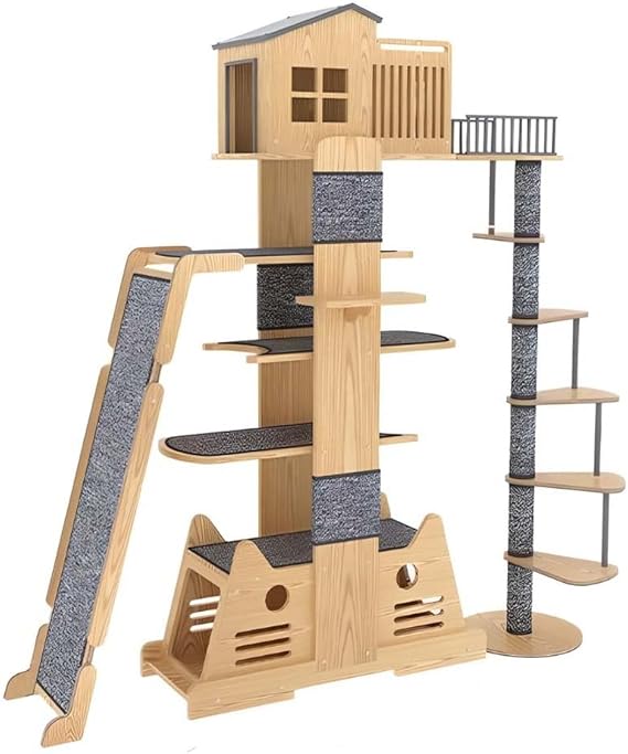 Cat Tree Tower House for Large Cats Style A