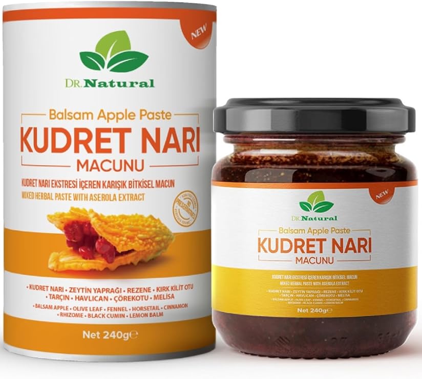 Kudret Pomegranate Paste Honey Carob Plant Mix Bitter Melon Paste 240 Gr