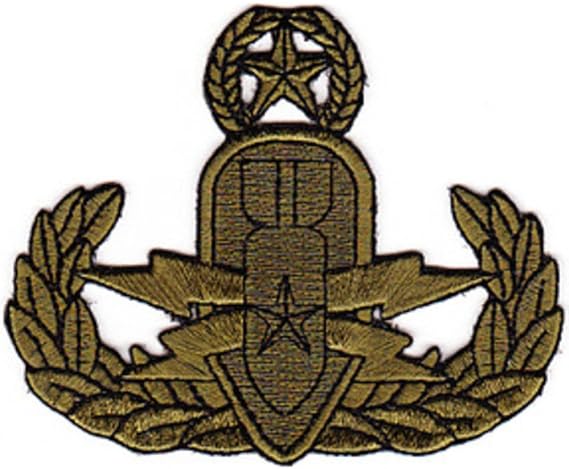 EOD Explosive Ordnance Disposal Master Badge OD Collectible Novelty Patch