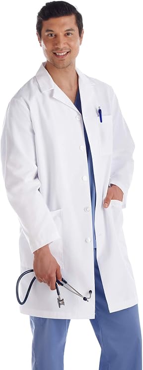 Meta 15112 Fundamentals Mens 38" Lab Coat White M