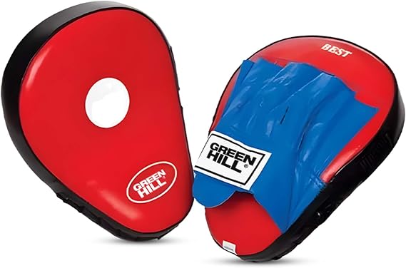 Green Hill Curved Boxing Focus Mitts for MMA, Muay Thai & Boxing