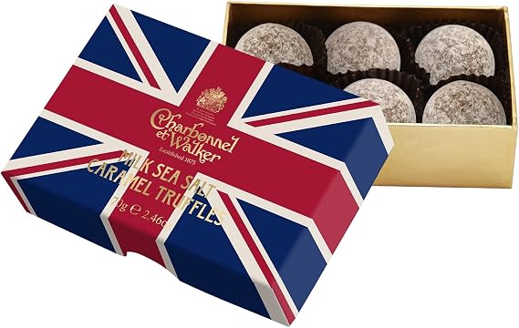 70g Union Jack Milk Sea Salt Caramel Truffles