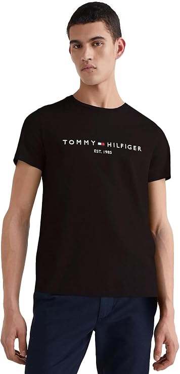 Tommy Hilfiger Men’s Short Sleeve Round Neck Core Tommy Logo T-shirt