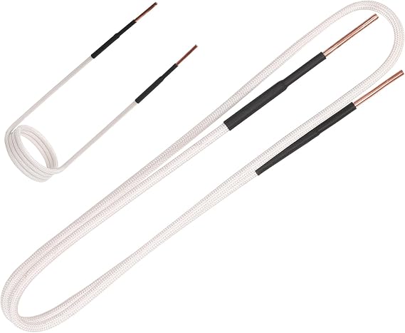 Induction Heater Coil Kit,2PCS White (20mm fixed coil + DIY coil)