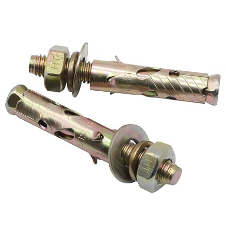 1/2x3-3/4 in Zinc-Plated Steel Sleeve Anchors for Concrete,30 Pcs | Zinc-plated carbon steel sleeve anchors for solid concrete only;install in 1/2 inch drilled holes for fixtures and shelving
